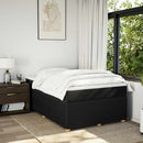 kontinentalseng med madras 120x190 cm stof sort