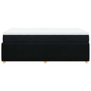 kontinentalseng med madras 120x200 cm stof sort