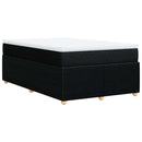 kontinentalseng med madras 120x200 cm stof sort