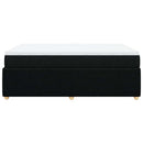 kontinentalseng med madras 140x190 cm stof sort