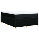 kontinentalseng med madras 140x190 cm stof sort