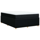 kontinentalseng med madras 140x200 cm stof sort