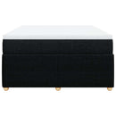 kontinentalseng med madras 160x200 cm stof sort