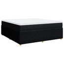 kontinentalseng med madras 180x200 cm stof sort