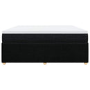 kontinentalseng med madras 180x200 cm stof sort