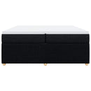 kontinentalseng med madras 200x200 cm stof sort
