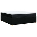 kontinentalseng med madras 200x200 cm stof sort