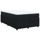 kontinentalseng med madras 120x190 cm velour sort