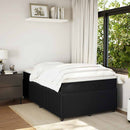 kontinentalseng med madras 120x190 cm velour sort
