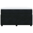 kontinentalseng med madras 120x190 cm velour sort