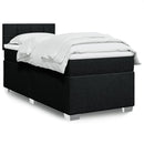 kontinentalseng med madras 80x200 cm stof sort