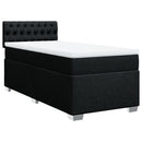 kontinentalseng med madras 80x200 cm stof sort