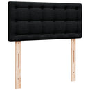 kontinentalseng med madras 80x200 cm stof sort