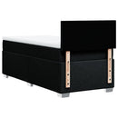 kontinentalseng med madras 90x190 cm stof sort