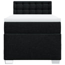kontinentalseng med madras 90x190 cm stof sort