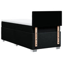 kontinentalseng med madras 90x190 cm stof sort