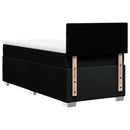 kontinentalseng med madras 90x200 cm stof sort