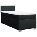 kontinentalseng med madras 100x200 cm stof sort