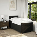 kontinentalseng med madras 100x200 cm stof sort