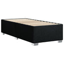 kontinentalseng med madras 100x200 cm stof sort