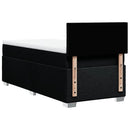 kontinentalseng med madras 100x200 cm stof sort
