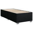 kontinentalseng med madras 100x200 cm stof sort