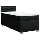 kontinentalseng med madras 100x200 cm stof sort