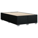 kontinentalseng med madras 120x190 cm stof sort