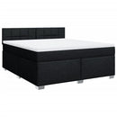 kontinentalseng med madras 180x200 cm stof sort