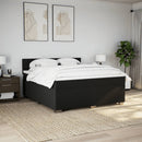 kontinentalseng med madras 180x200 cm stof sort