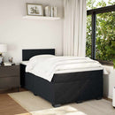 kontinentalseng med madras 120x190 cm velour sort