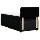 kontinentalseng med madras 90x190 cm stof sort