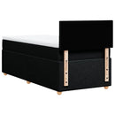 kontinentalseng med madras 100x200 cm stof sort