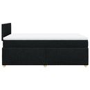 kontinentalseng med madras 120x190 cm stof sort