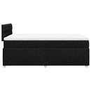 kontinentalseng med madras 120x190 cm stof sort