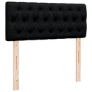 kontinentalseng med madras 120x190 cm stof sort