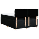 kontinentalseng med madras 140x190 cm stof sort