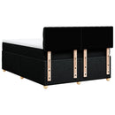 kontinentalseng med madras 140x200 cm stof sort