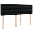 kontinentalseng med madras 140x200 cm stof sort