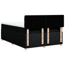 kontinentalseng med madras 160x200 cm stof sort