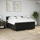 kontinentalseng med madras 180x200 cm stof sort