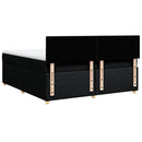 kontinentalseng med madras 180x200 cm stof sort