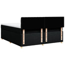 kontinentalseng med madras 180x200 cm stof sort