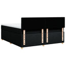 kontinentalseng med madras 180x200 cm stof sort