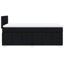 kontinentalseng med madras 80x200 cm stof sort