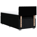 kontinentalseng med madras 90x190 cm stof sort