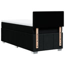 kontinentalseng med madras 90x200 cm stof sort