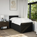 kontinentalseng med madras 100x200 cm stof sort