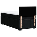 kontinentalseng med madras 100x200 cm stof sort