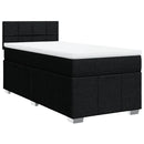 kontinentalseng med madras 100x200 cm stof sort